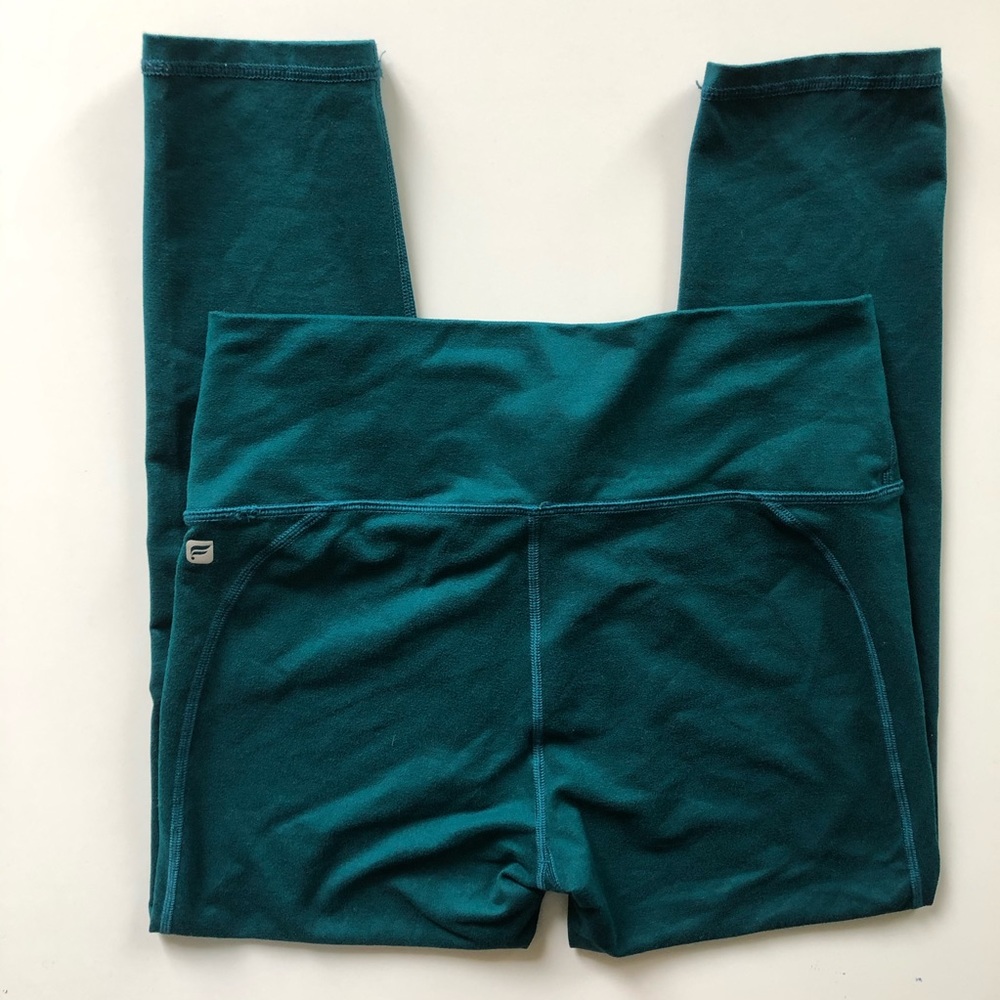 Fabletics Deep Teal Cropped Athletic Leggings - image 3